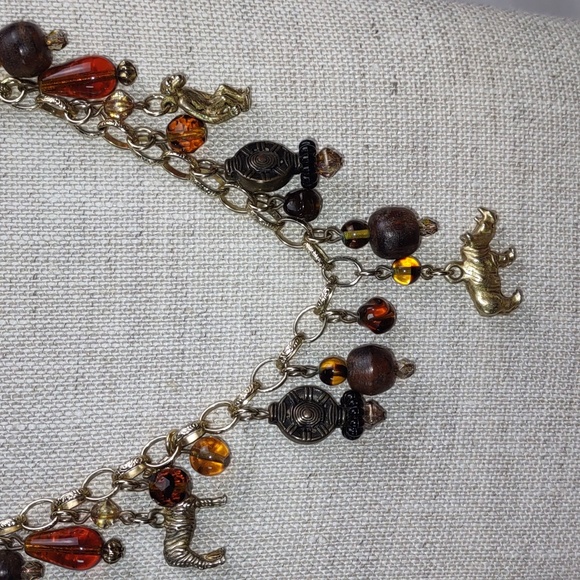 Three Ladies Animal Charm Necklace - Picture 2 of 15